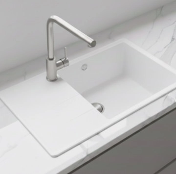 Кухненска мивка 78/50см. в цвят бяла